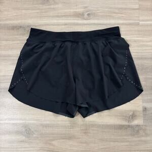 Lululemon Black Fast Free Running Athletic Shorts Women Size 8-10 Medium